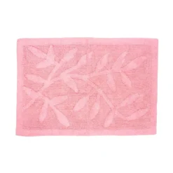 Kylpyhuonematto lehti pinkki