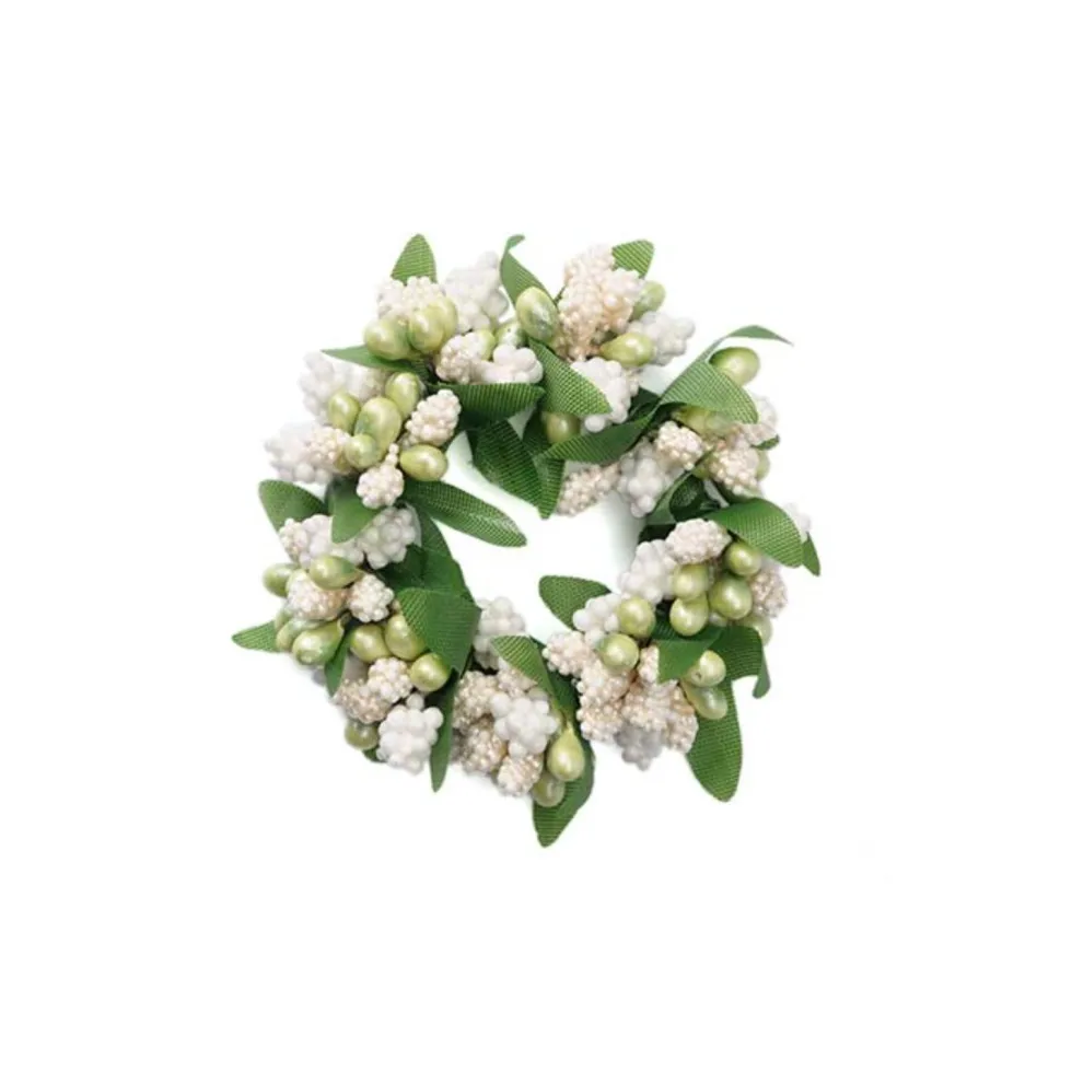 Kynttilämansetti 3cm valkoinen