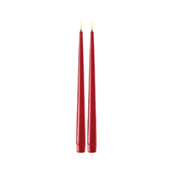LED antiikkikynttilä punainen 28cm