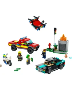 Lego City 60319 Sammutustehtävä ja poliisin takaa-ajoyksikkö