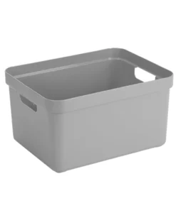 Muovilaatikko vaalean harmaa 32L