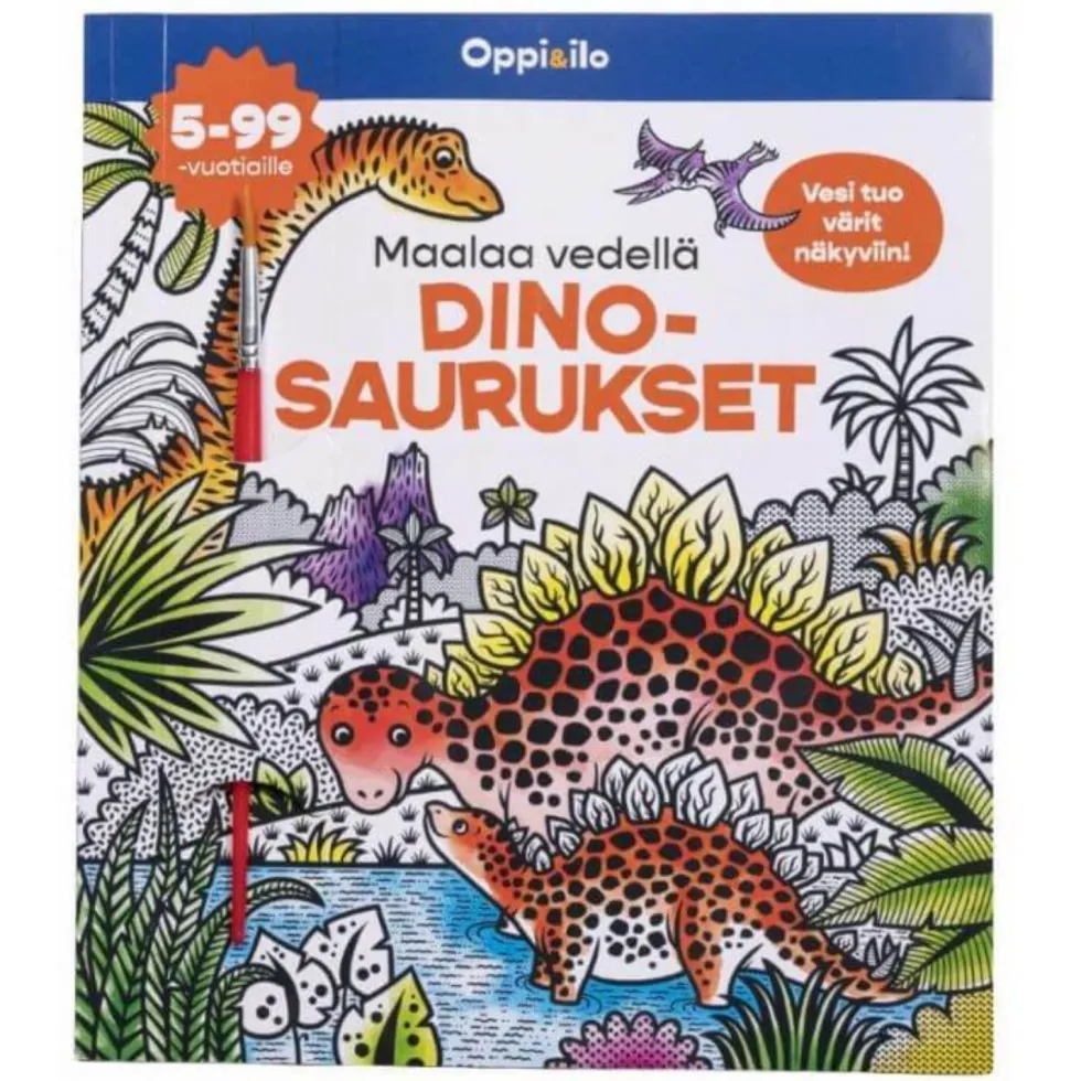 Oppi&ilo Maalaa vedellä dinosaurukset