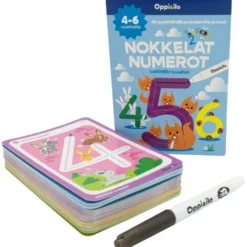 Oppi&ilo nokkelat numerot-puuhakortit