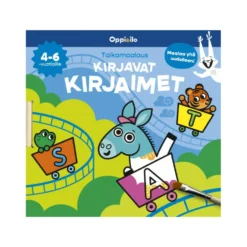 Oppi&ilo Taikamaalaus Kirjavat kirjaimet -puuhakirja