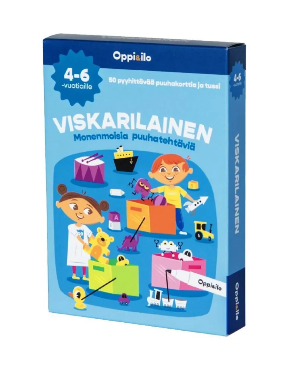 Oppi&ilo Viskarilainen puuhakortit