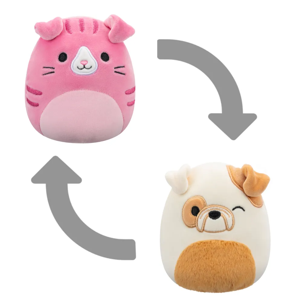 Pehmolelu Squishmallows 13cm käännettävä