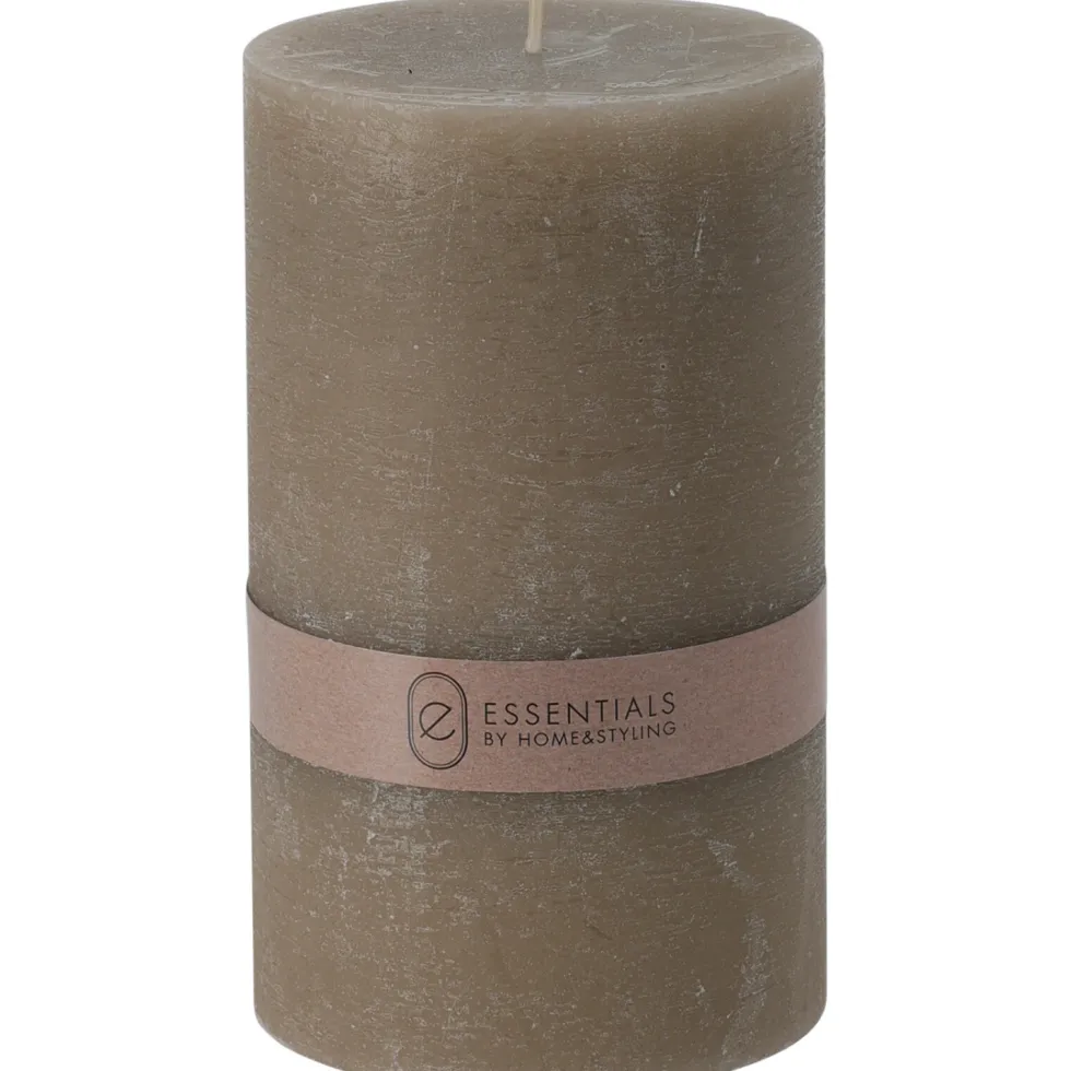 Pilarikynttilä 9x15cm taupe