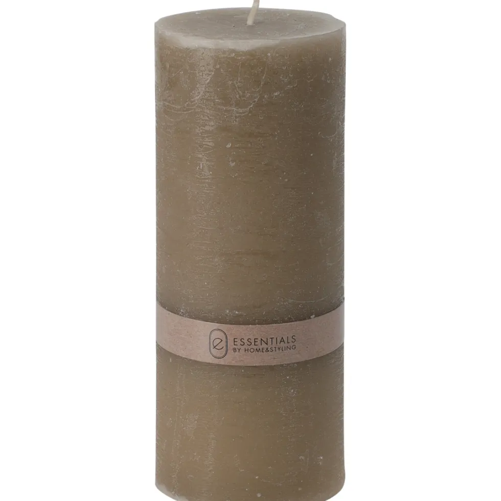 Pilarikynttilä 7x17cm taupe
