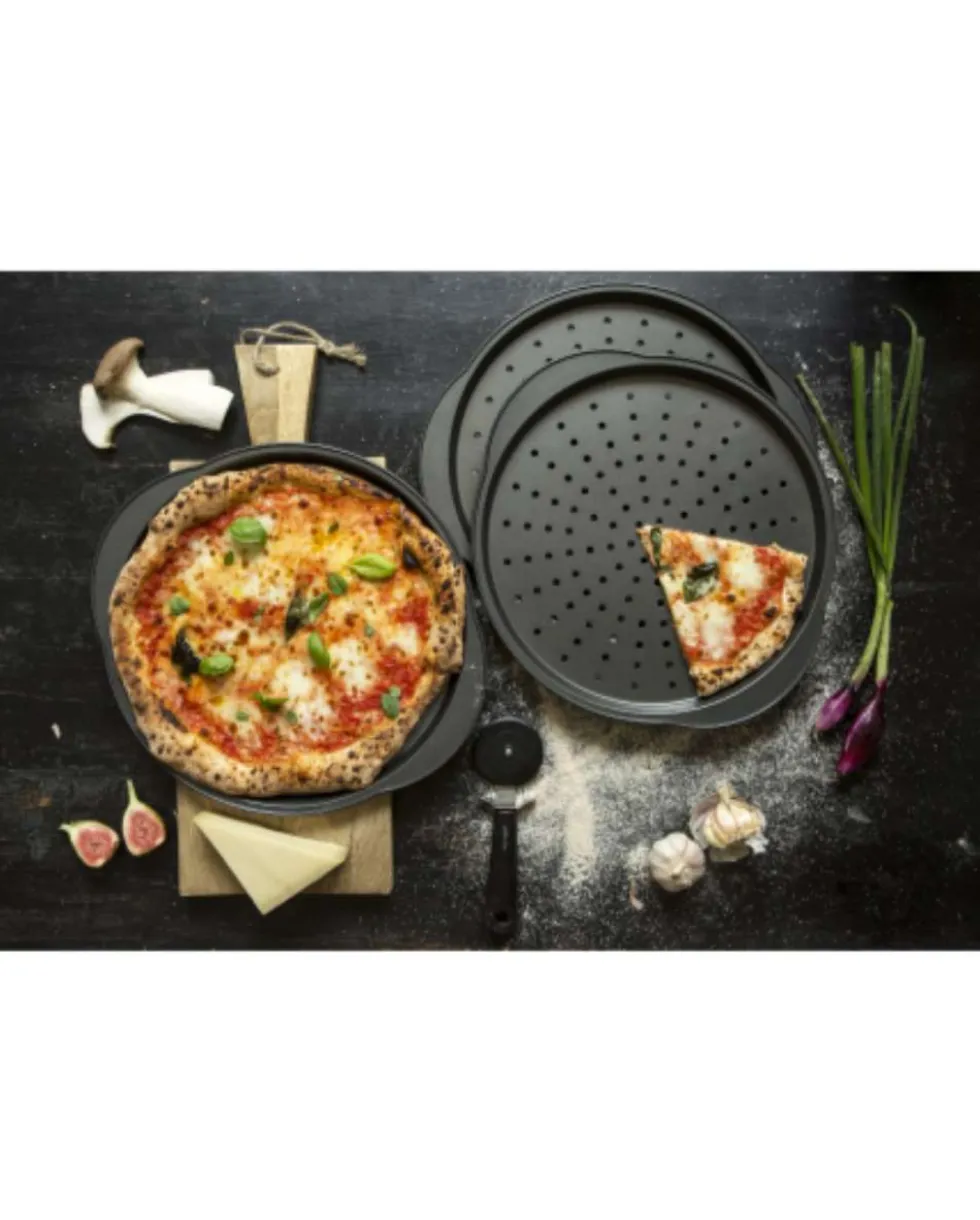 Pizzaleikkuri non-stick musta