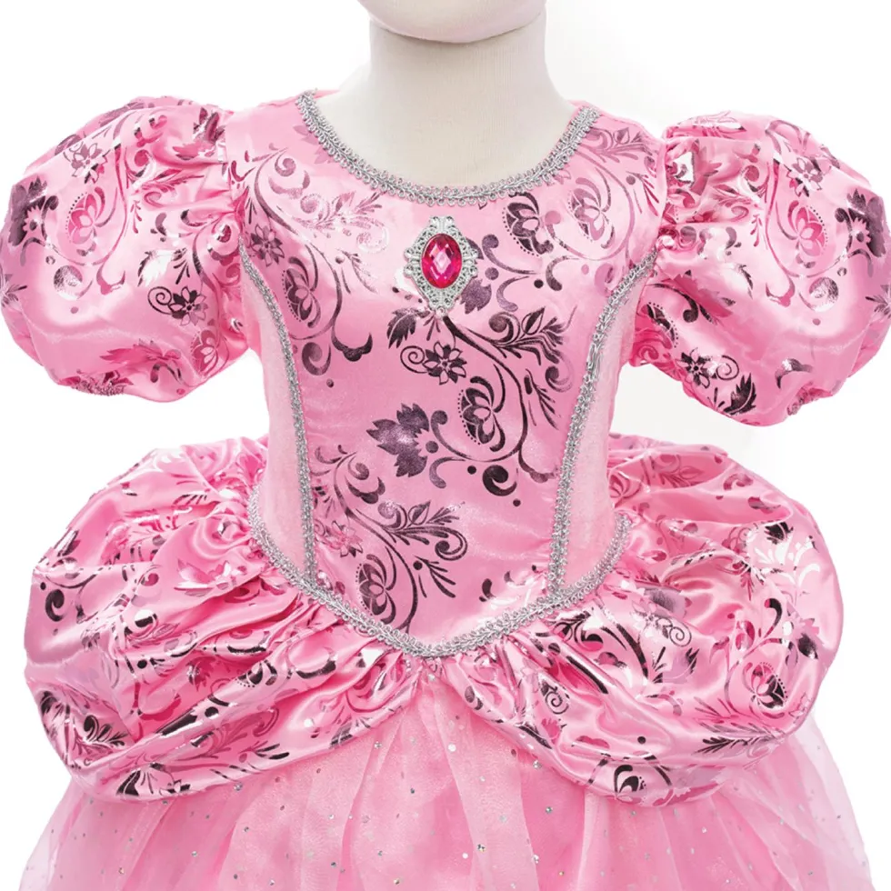 Prinsessamekko pinkki 2-4 vuotiaalle