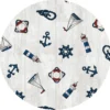 Pyöreä vahakangasliina Ø140cm Merellinen