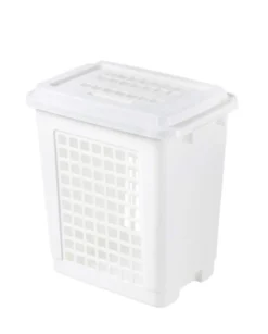 Pyykkikori 45L valkoinen