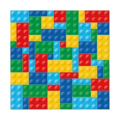 Servetti 33x33cm värikkäät palikat