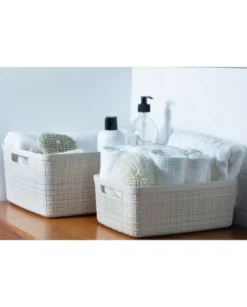 Säilytyslaatikko Jute 5L luonnonvalkoinen