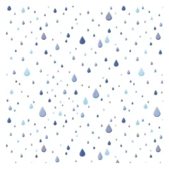 Suihkuverho 180x200cm Siniset vesipisarat