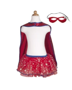 Supersankari tutu, viitta ja maski