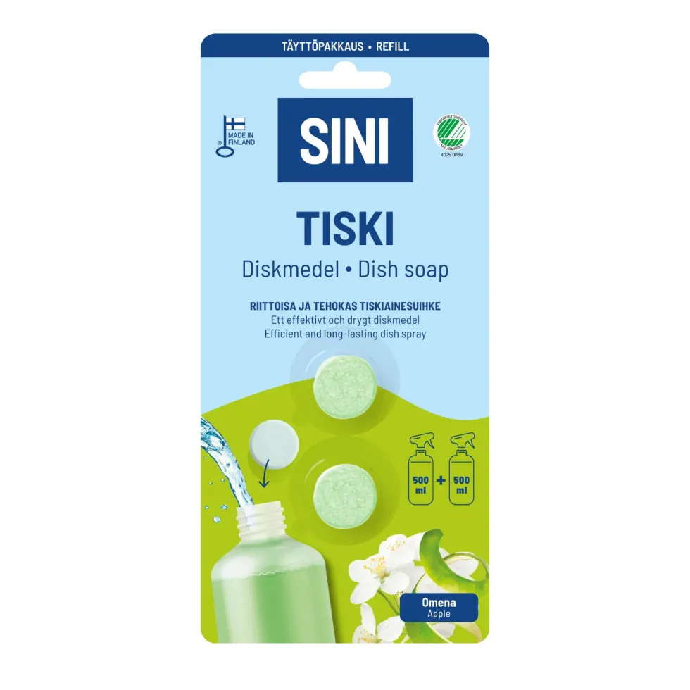 Tiskiaine, täyttöpakkaus – 2 tablettia