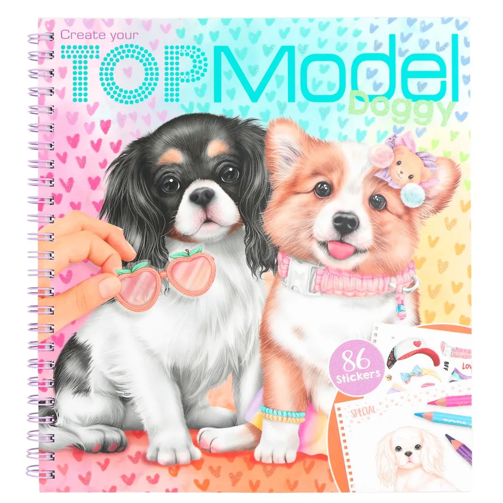 TOPmodel Doggy värityskirja
