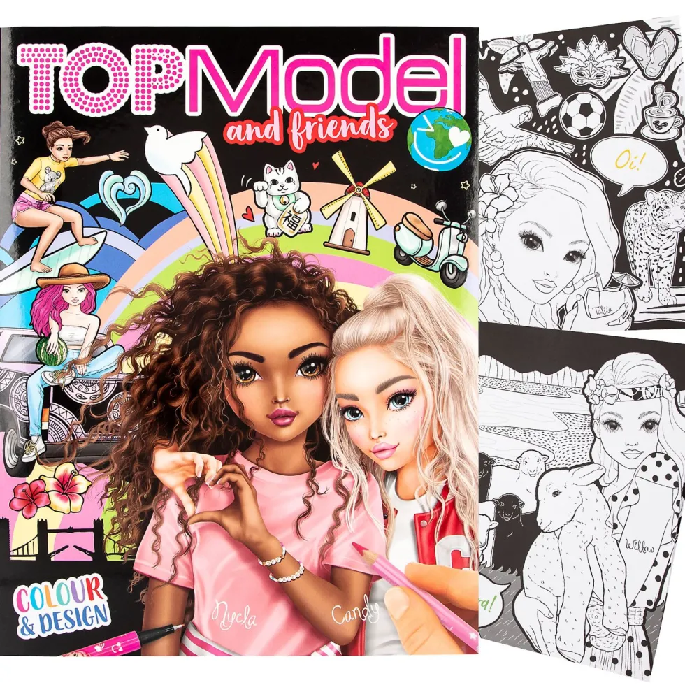 TOPModel & Friends väritys-suunnittelukirja
