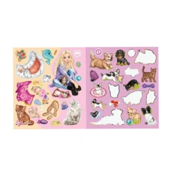 TOPModel Stickerworld KITTY and DOGGY