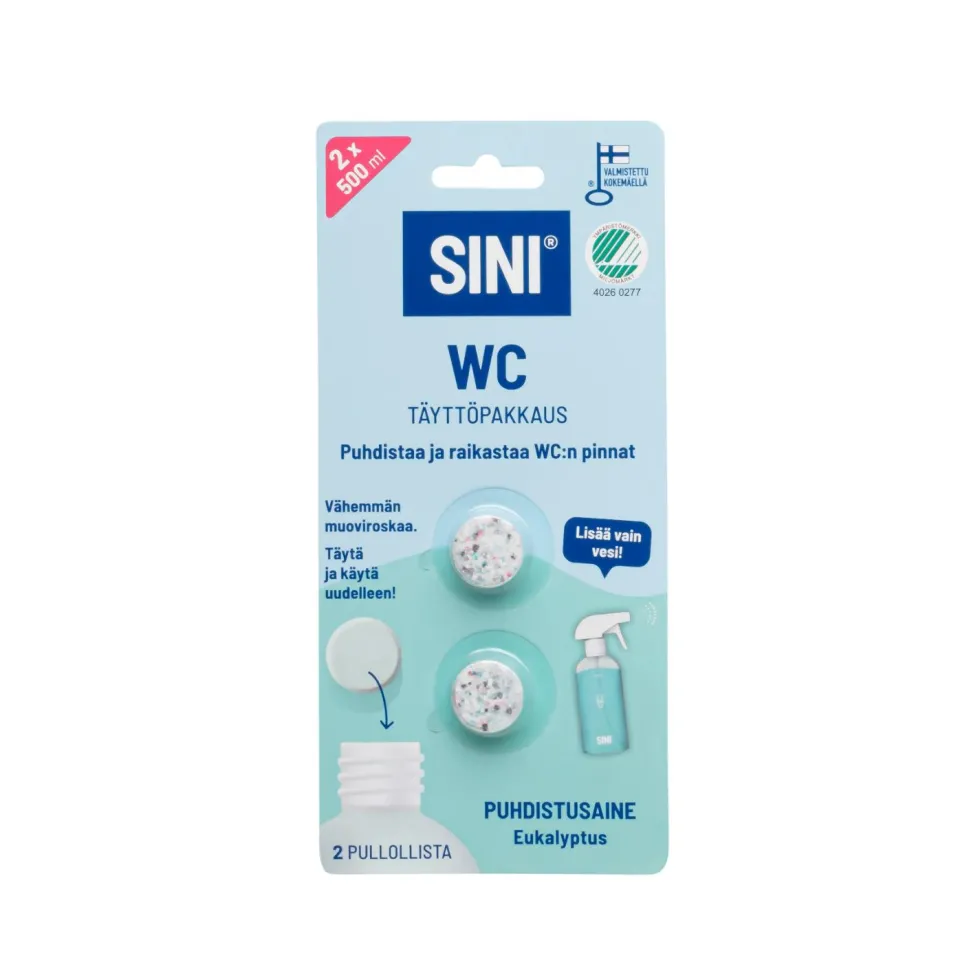 WC- puhdistusaine, täyttöpakkaus – 2 tablettia